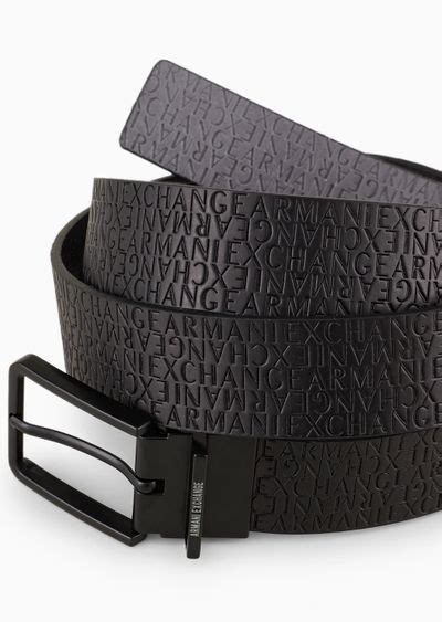 fake armani white leather belt|Armani exchange leather belt.